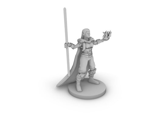 Half Elf Warlock 2 Tabletop DND Gaming Miniature