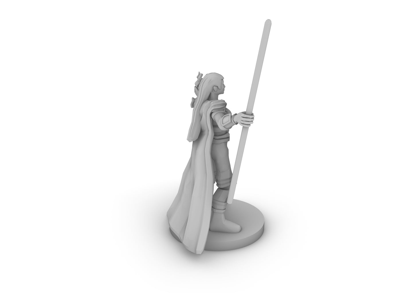 Half Elf Warlock 2 Tabletop DND Gaming Miniature