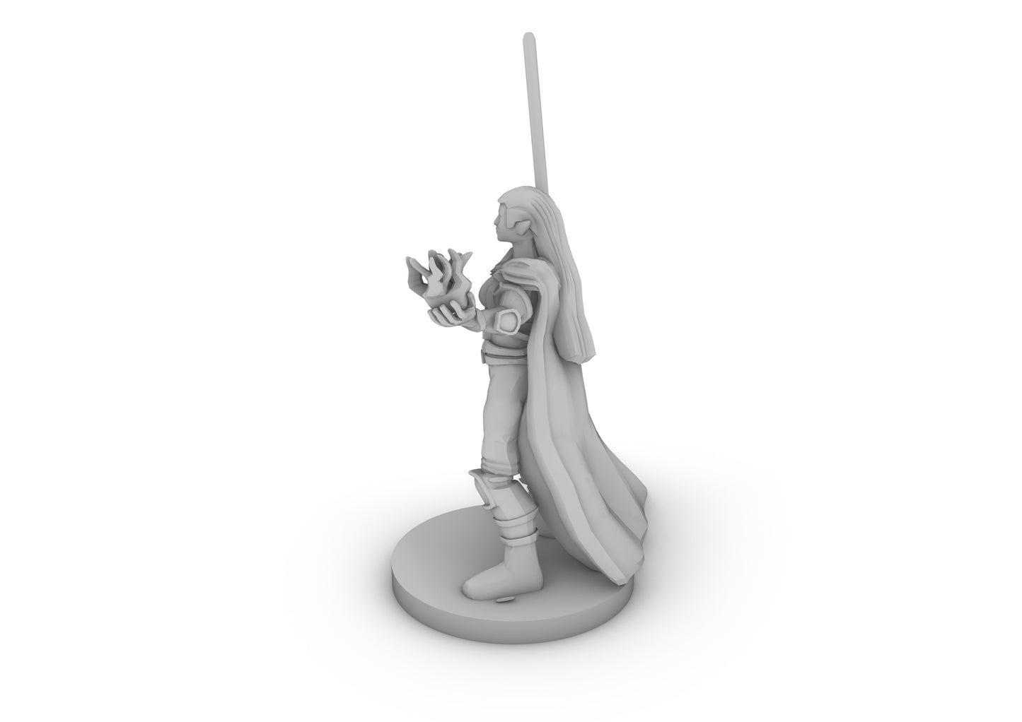 Half Elf Warlock 2 Tabletop DND Gaming Miniature