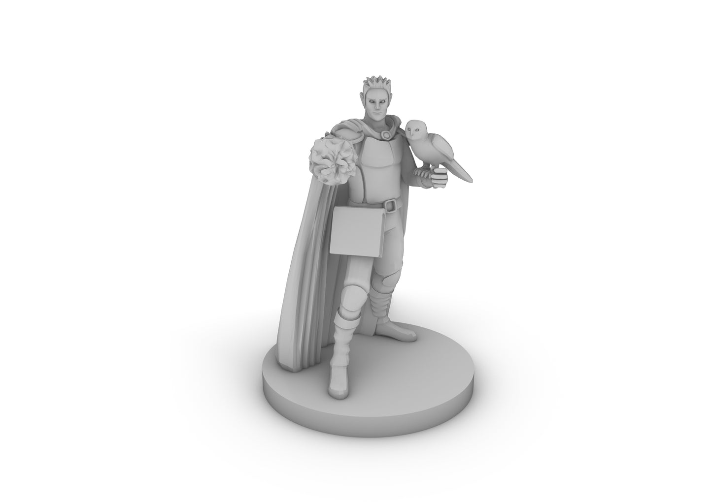 Half Elf Warlock 3 Tabletop DND Gaming Miniature