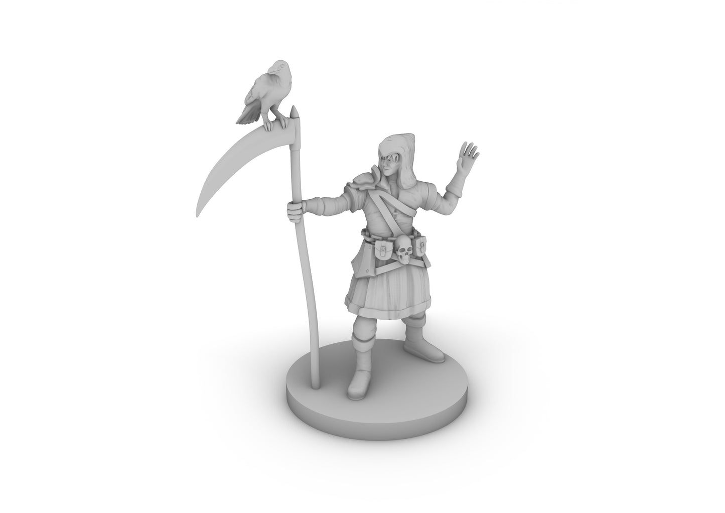 Half Elf Warlock 5 Tabletop DND Gaming Miniature