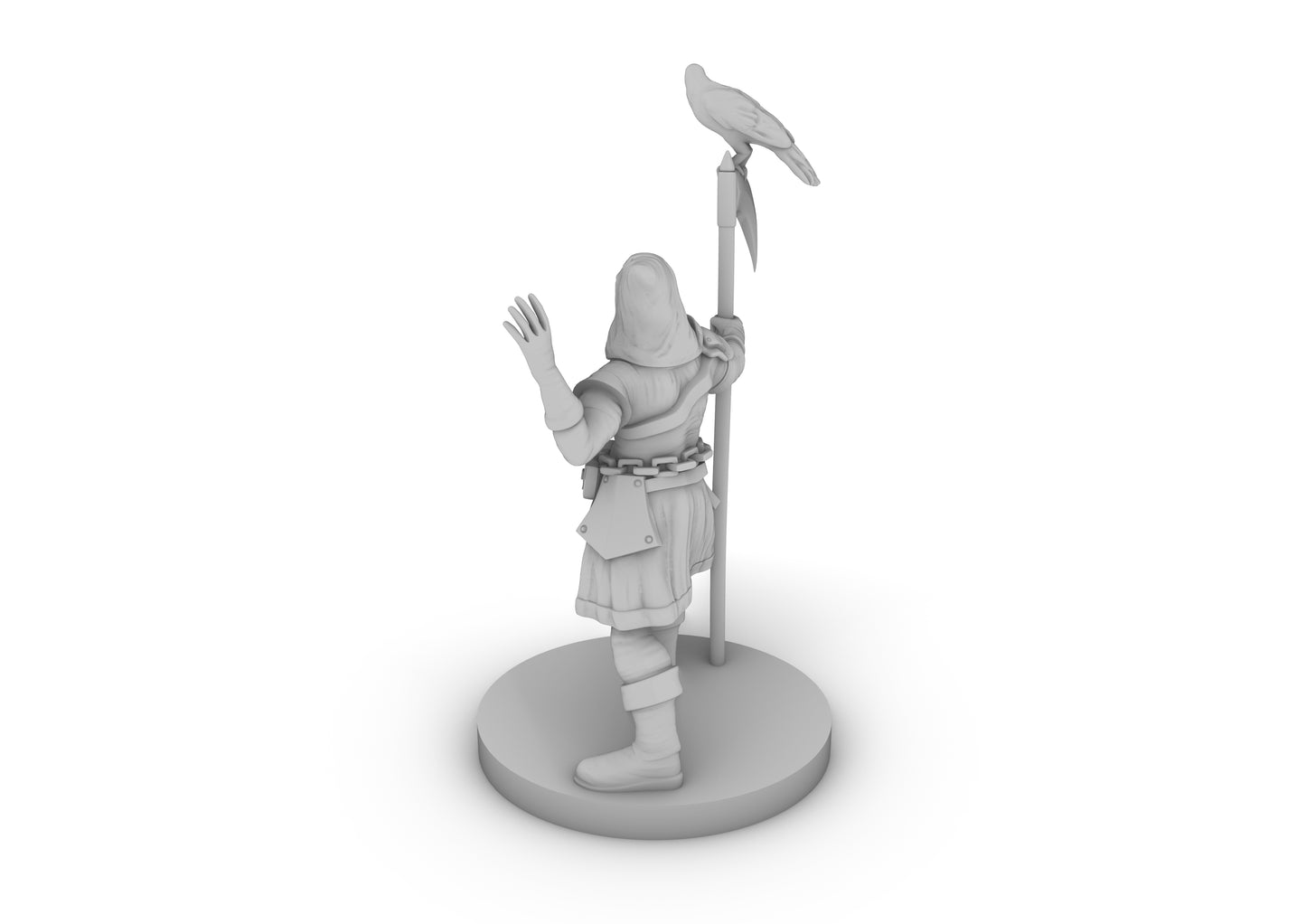 Half Elf Warlock 5 Tabletop DND Gaming Miniature