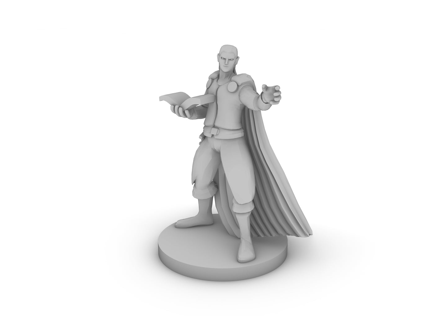 Half Elf Wizard Tabletop DND Gaming Miniature