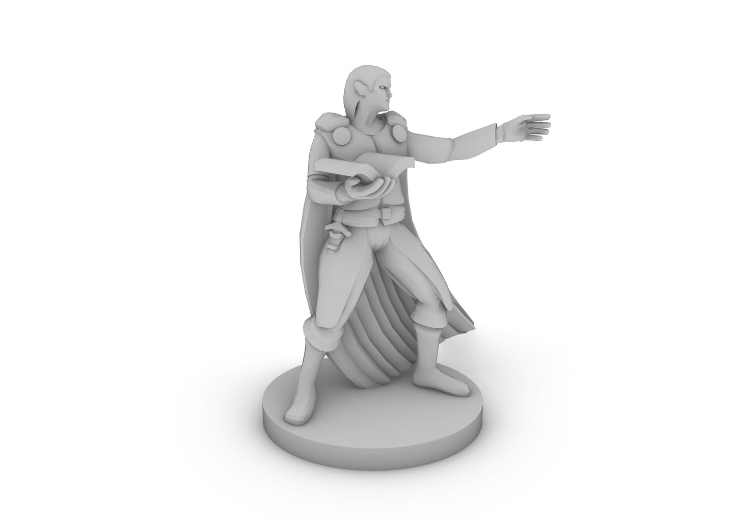 Half Elf Wizard Tabletop DND Gaming Miniature