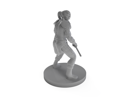 Half Orc Female Barbarian 2 Tabletop DND Gaming Miniature