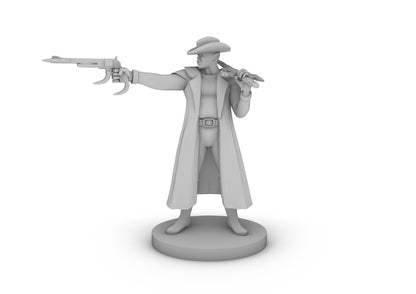 Half Orc Gunslinger Male Tabletop DND Gaming Miniature