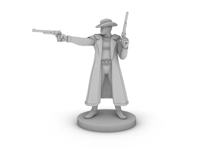 Half Orc Gunslinger Male 2 Tabletop DND Gaming Miniature