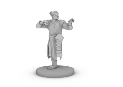 Half Orc Male Monk Tabletop DND Gaming Miniature