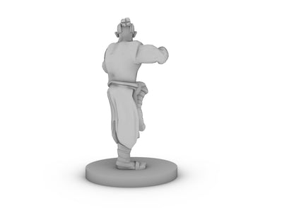 Half Orc Male Monk Tabletop DND Gaming Miniature