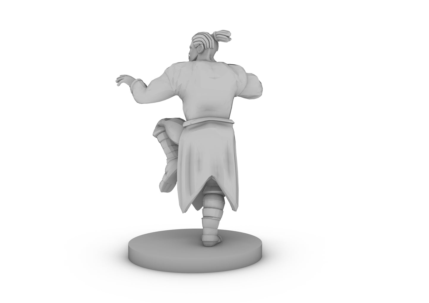 Half Orc Male Monk Tabletop DND Gaming Miniature