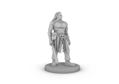 Half Orc Male Monk 2 Tabletop DND Gaming Miniature