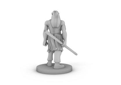 Half Orc Male Monk 2 Tabletop DND Gaming Miniature