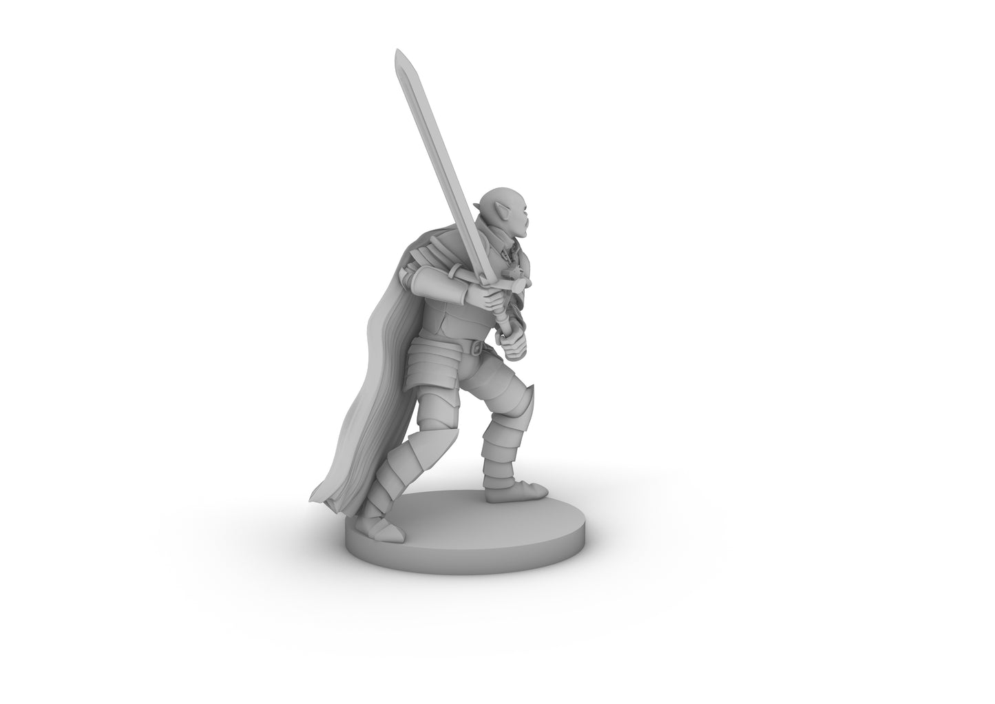 Half Orc Paladin Tabletop DND Gaming Miniature