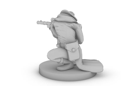 Half Orc Rifleman Gunslinger Tabletop DND Gaming Miniature