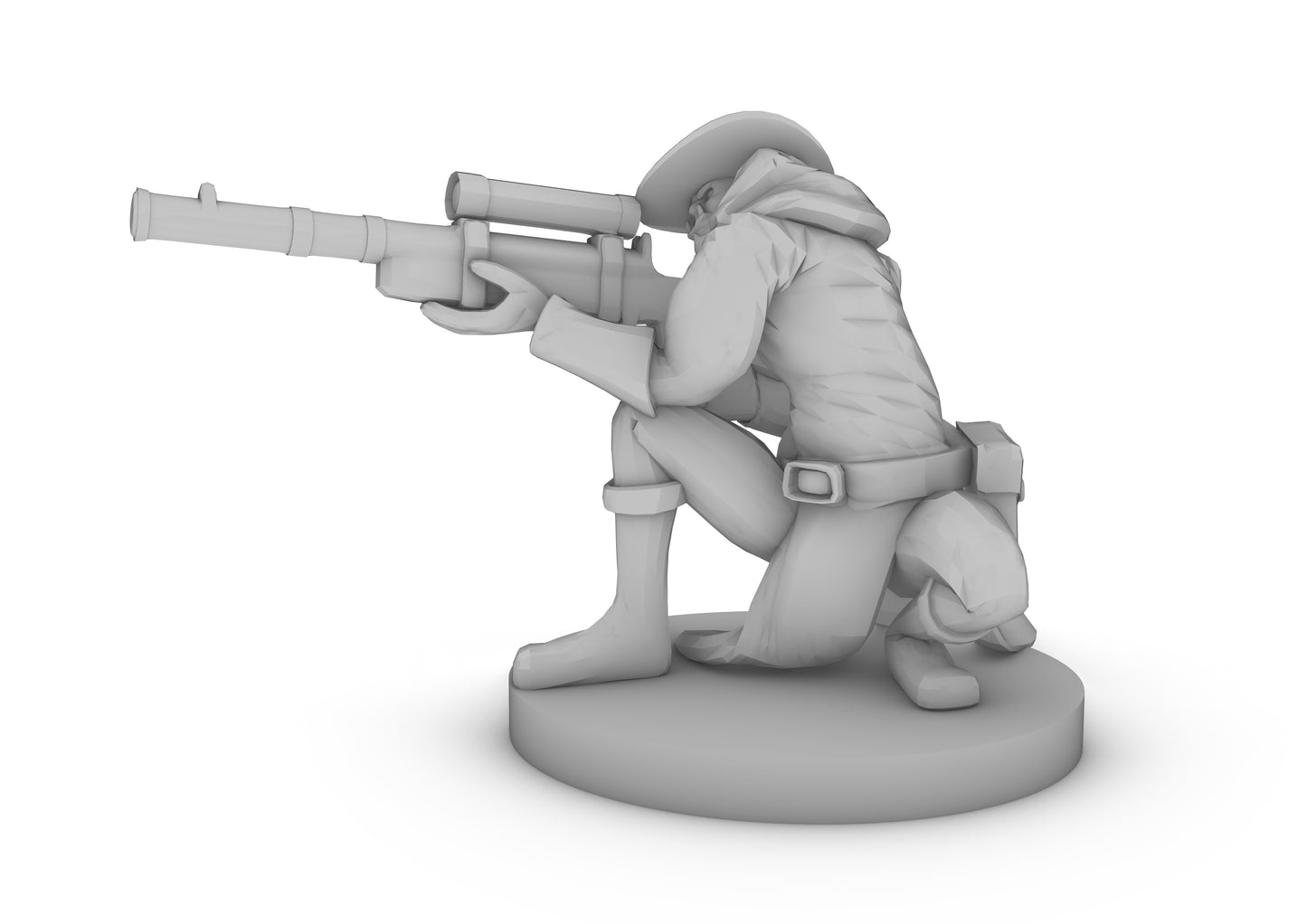 Half Orc Rifleman Gunslinger Tabletop DND Gaming Miniature