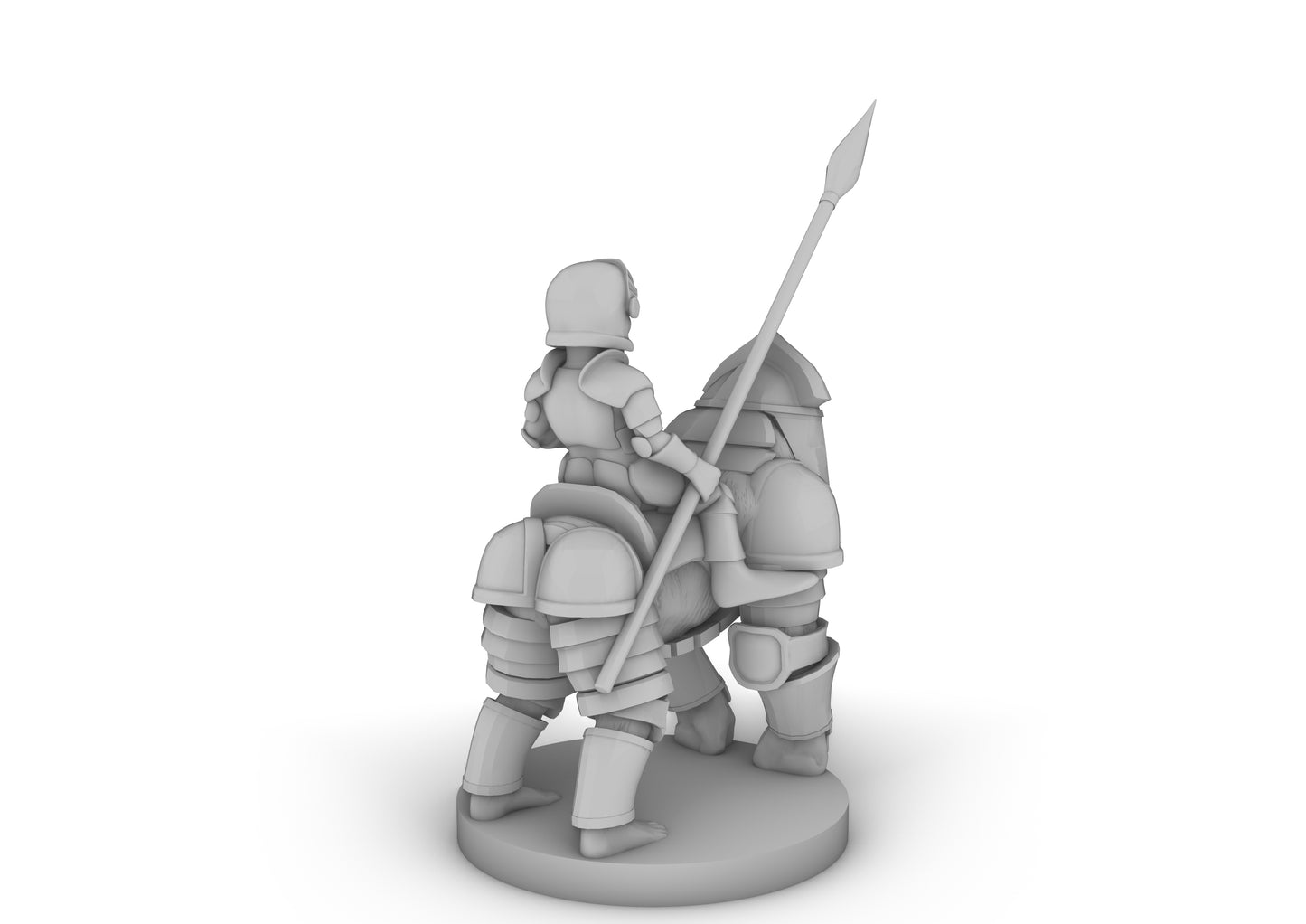 Halfling Cavalier With Gorilla Tabletop DND Gaming Miniature