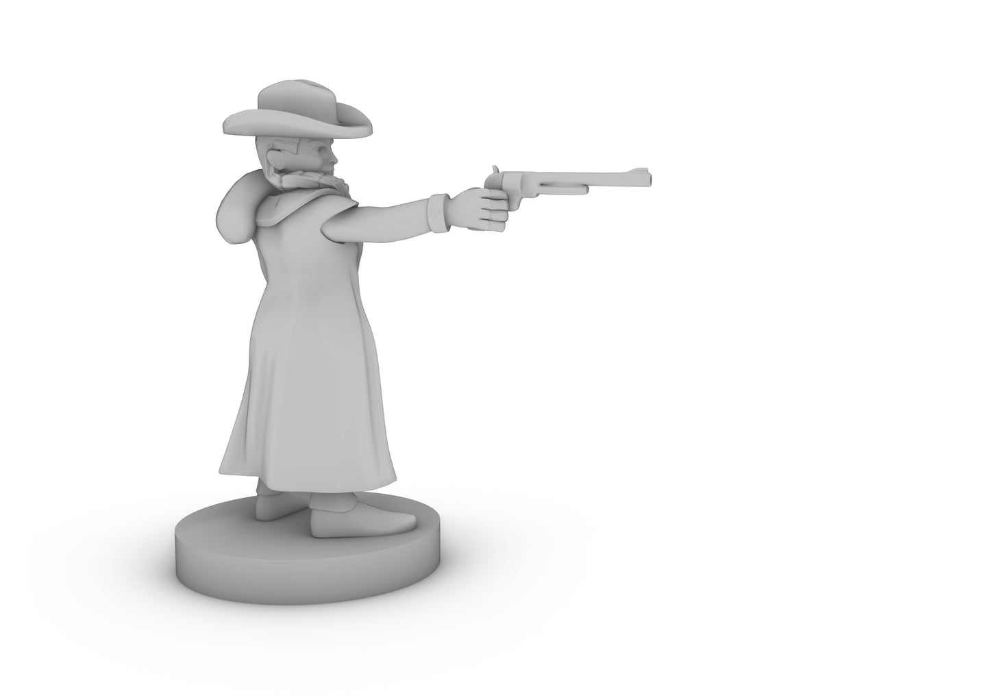 Halfling Female Gunslinger Tabletop DND Gaming Miniature