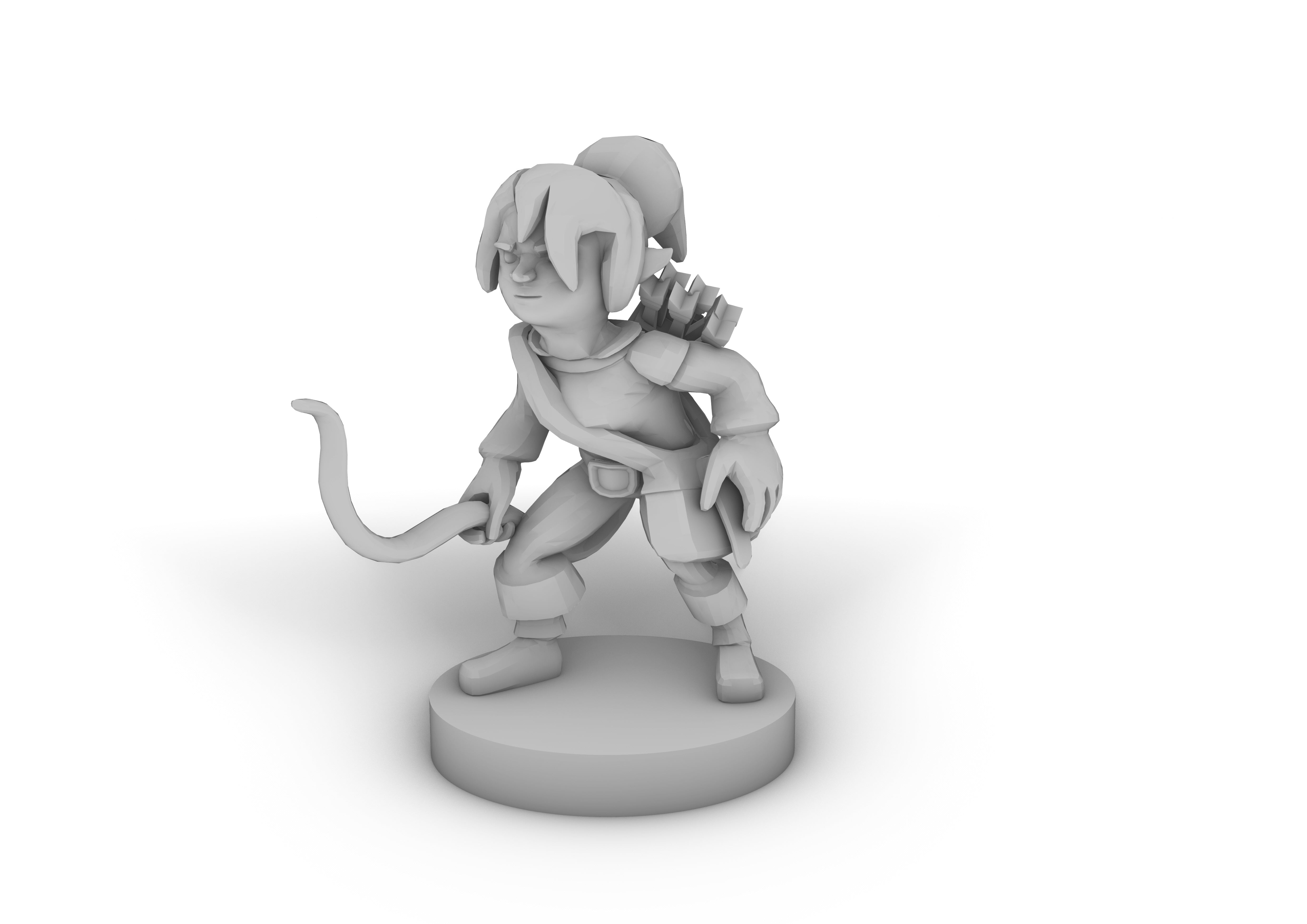 Halfling Female Ranger Tabletop DND Gaming Miniature – Triple D Designs