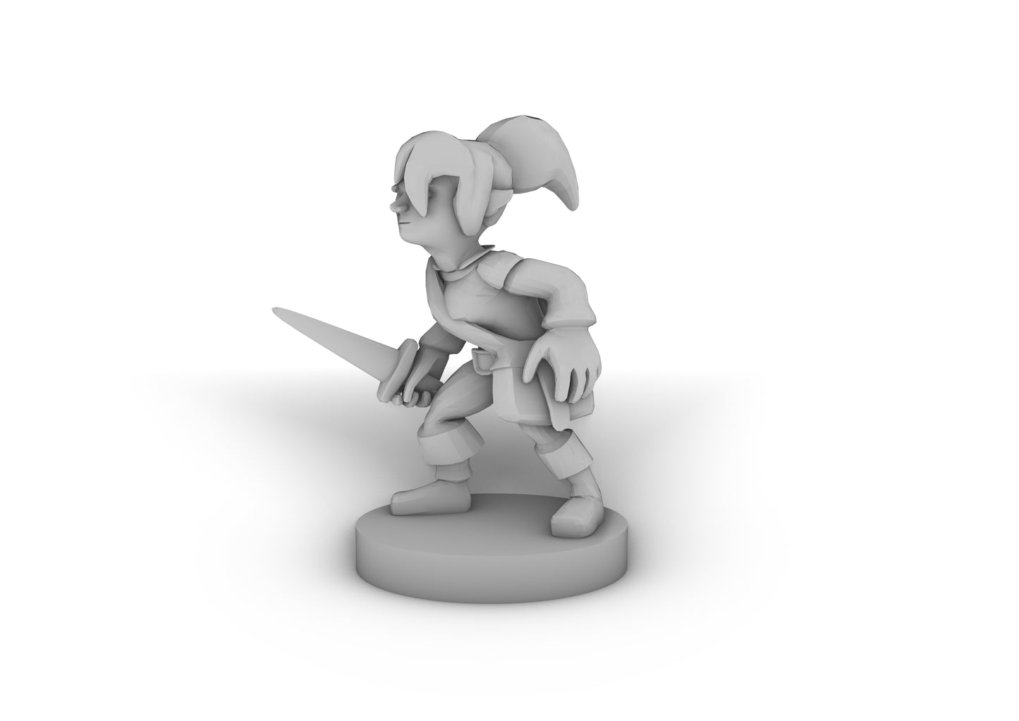 Halfling Female Rogue Tabletop DND Gaming Miniature