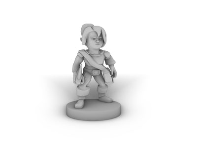 Halfling Female Rogue Tabletop DND Gaming Miniature