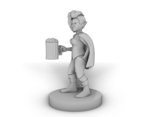 Halfling Female Rogue 2 Tabletop DND Gaming Miniature