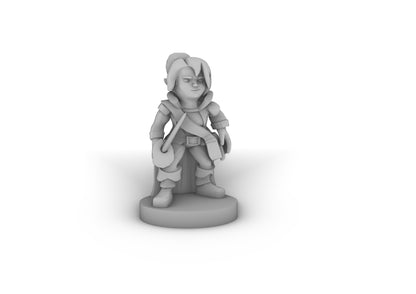 Halfling Female Swashbuckler Tabletop DND Gaming Miniature