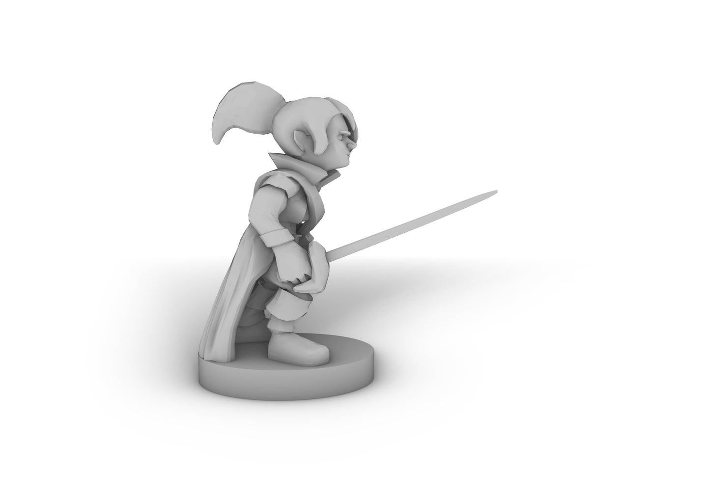 Halfling Female Swashbuckler Tabletop DND Gaming Miniature