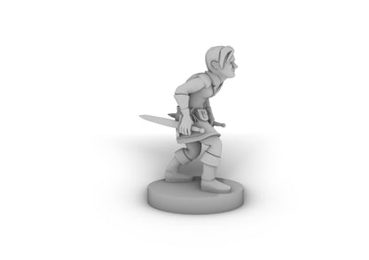 Halfling Male Rogue Tabletop DND Gaming Miniature