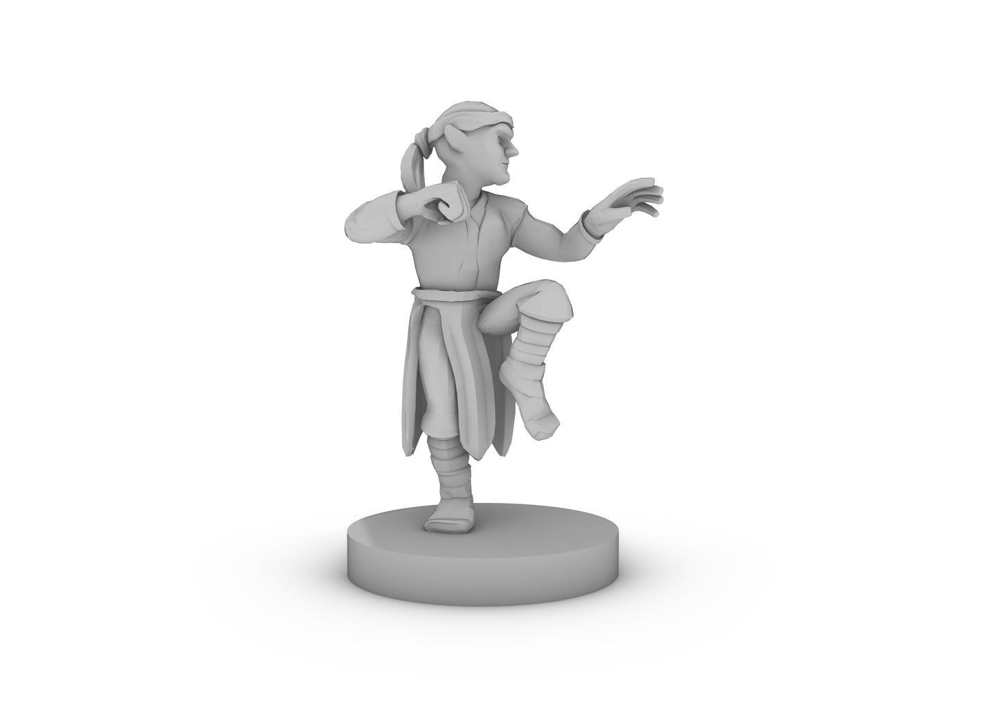 Halfling Monk Tabletop DND Gaming Miniature