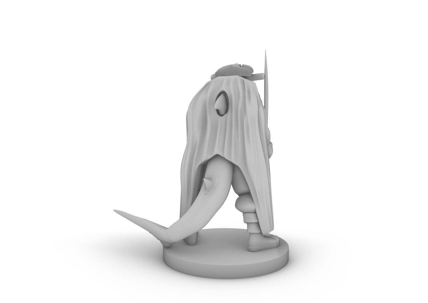 Hammerhead Pirate With Scimitar Tabletop DND Gaming Miniature