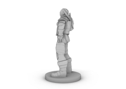 Lady Heavy Fighter Tabletop DND Gaming Miniature