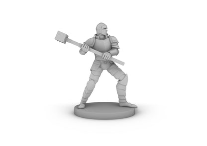 Halmed Greatweapon Fighter with maul Tabletop DND Gaming Miniature