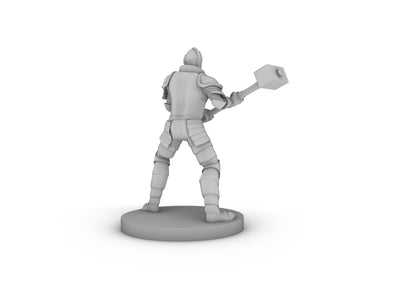 Halmed Greatweapon Fighter with maul Tabletop DND Gaming Miniature