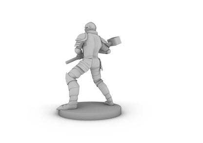 Halmed Greatweapon Fighter with maul Tabletop DND Gaming Miniature