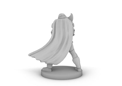 Halmed and Leaf Cape Great Weapon Fighter Tabletop DND Gaming Miniature