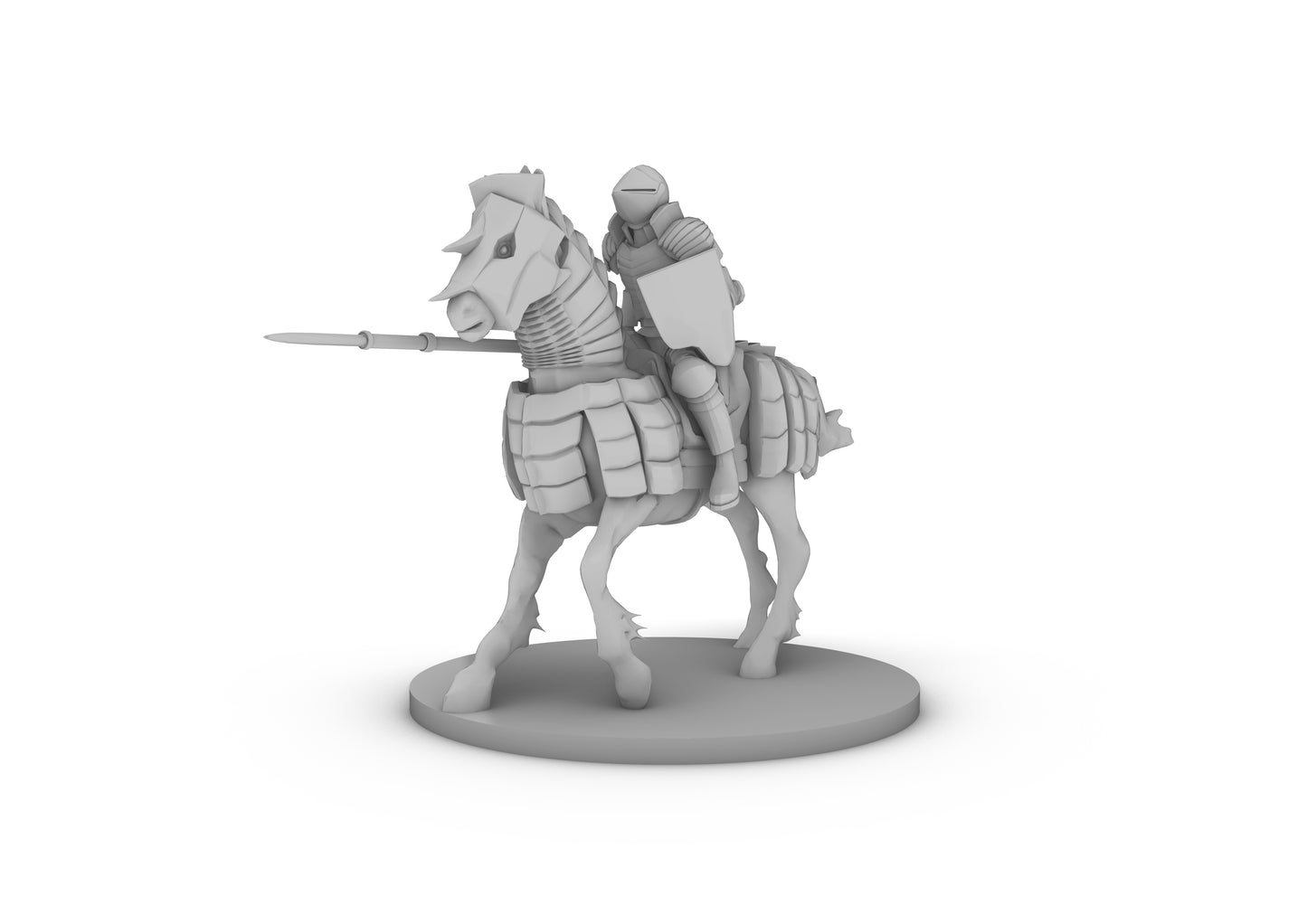 Human Cavalier 2 Tabletop DND Gaming Miniature