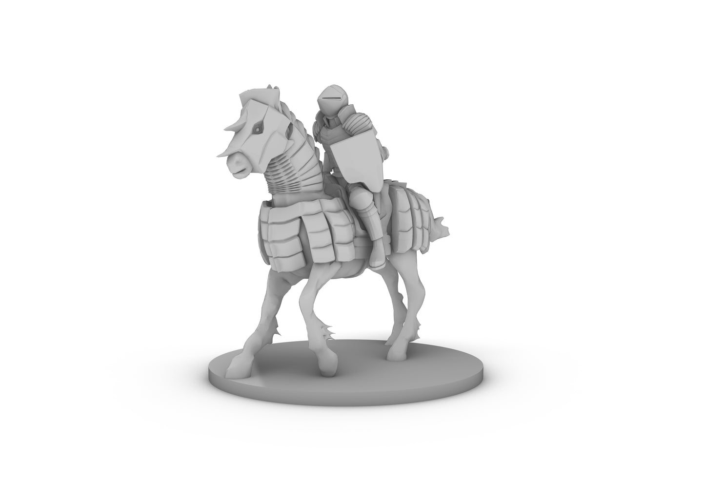 Human Cavalier 2 Base Tabletop DND Gaming Miniature