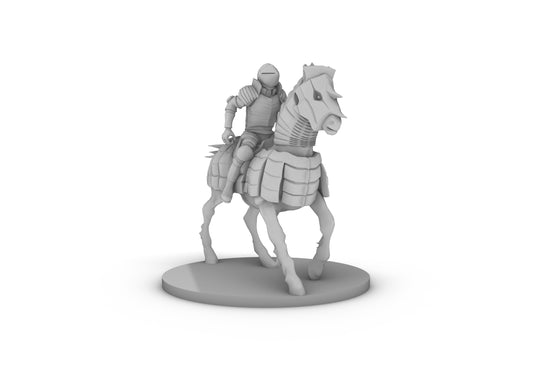 Human Cavalier 2 Base Tabletop DND Gaming Miniature