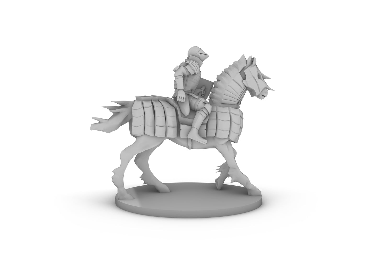 Human Cavalier 2 Base Tabletop DND Gaming Miniature