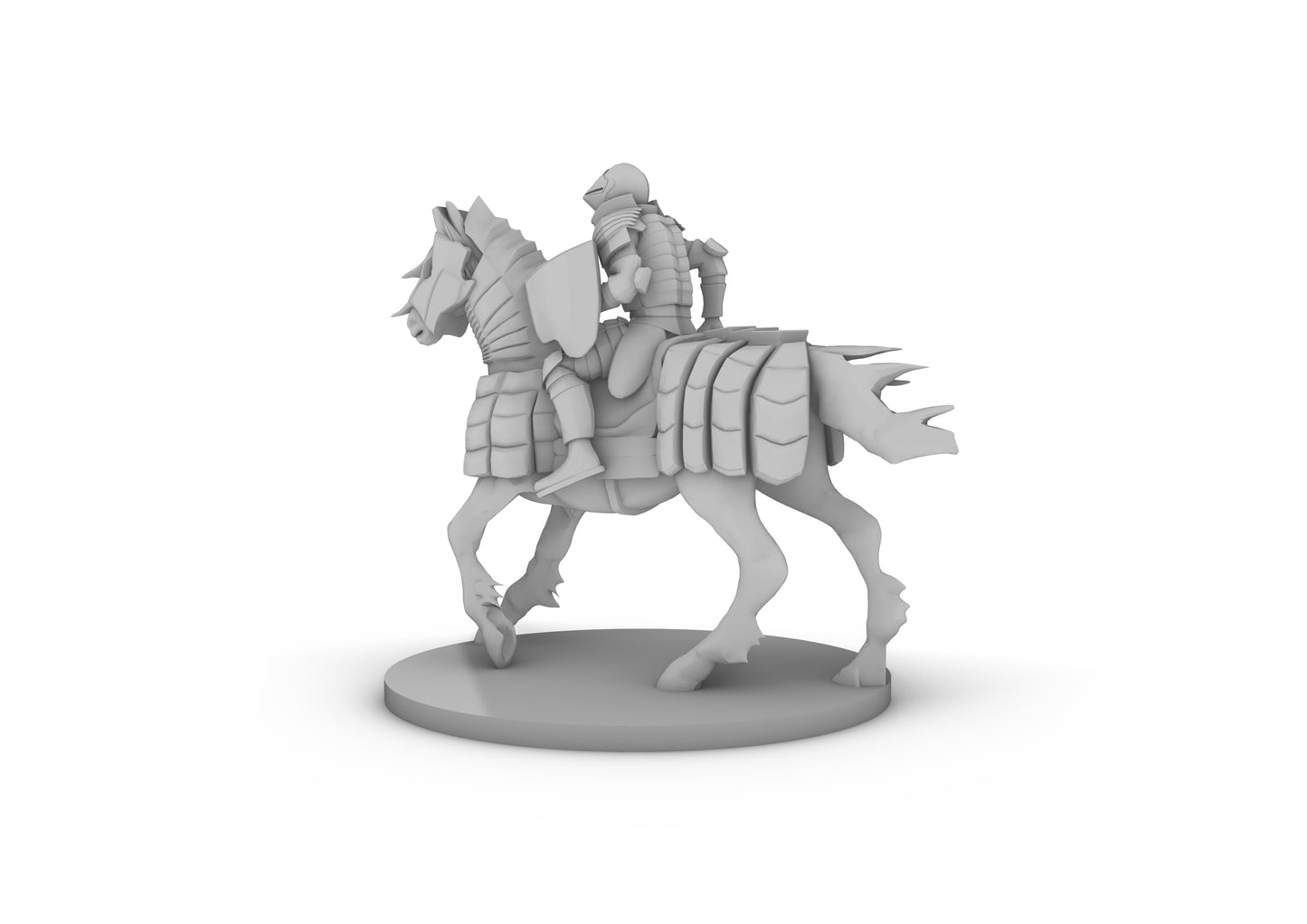 Human Cavalier 2 Base Tabletop DND Gaming Miniature