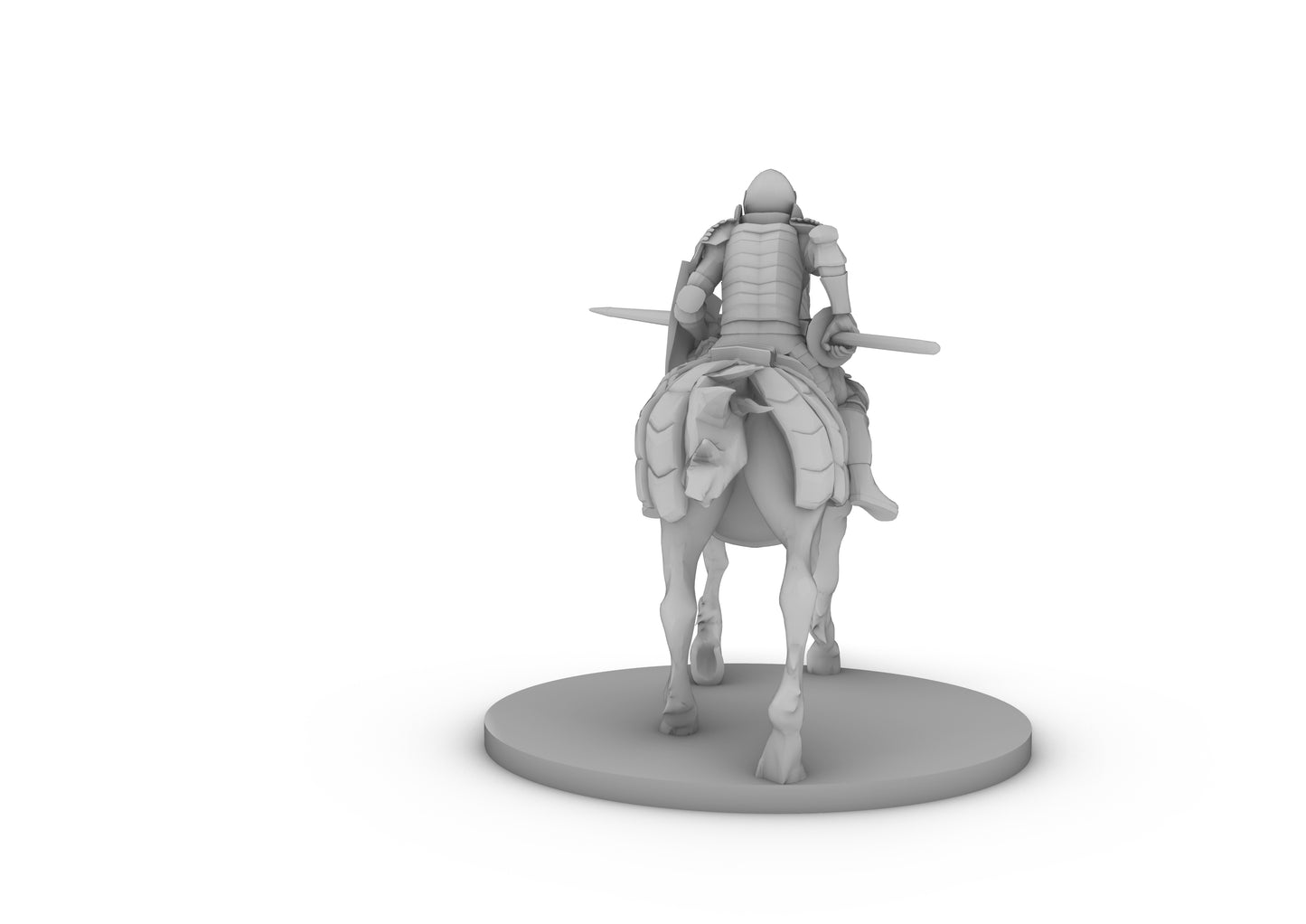 Human Cavalier 3 Jousting Tabletop DND Gaming Miniature