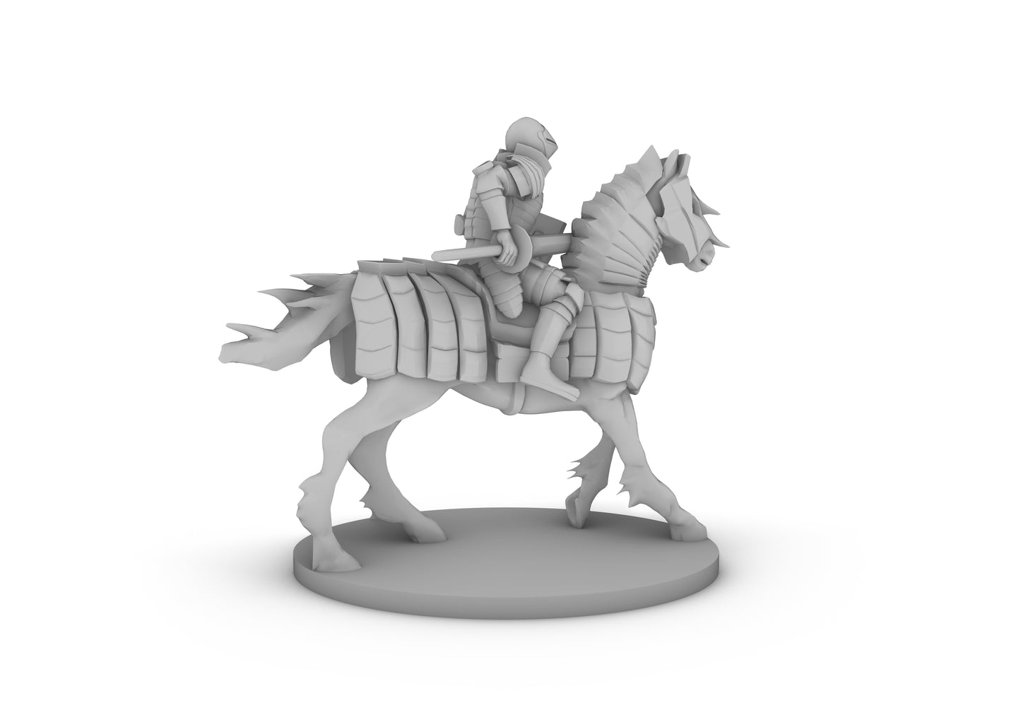 Human Cavalier Jousting Tabletop DND Gaming Miniature