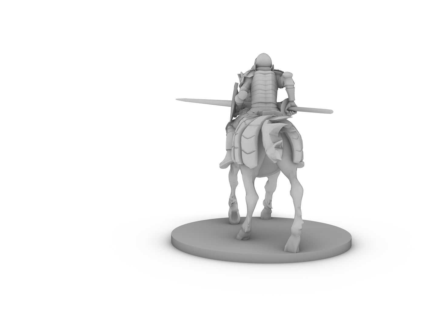 Human Cavalier Jousting Tabletop DND Gaming Miniature