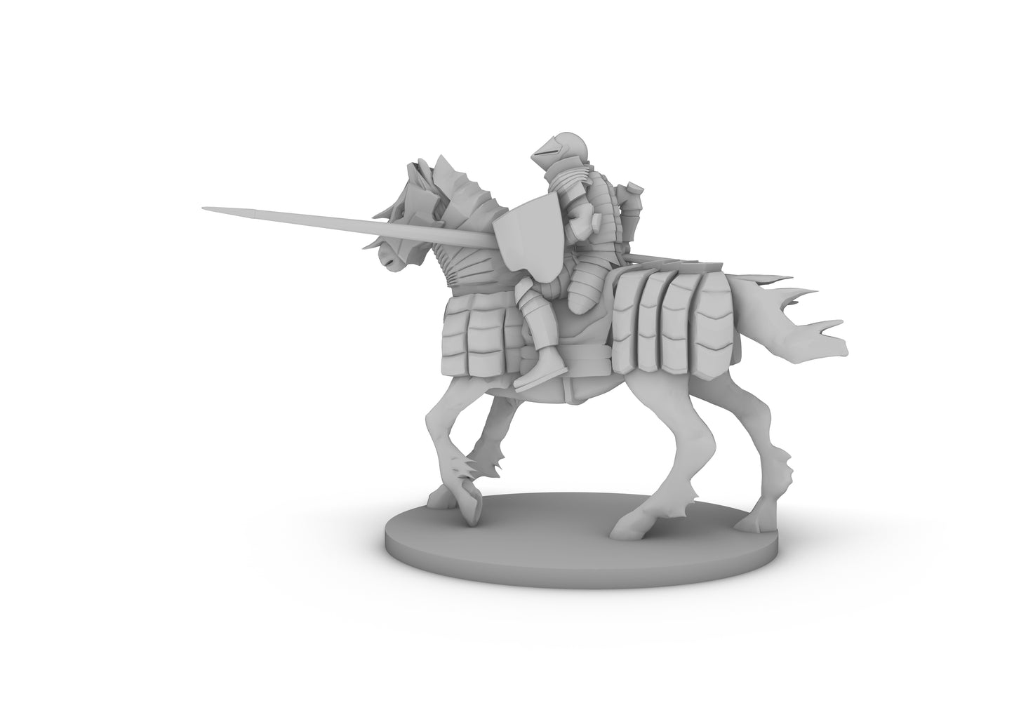 Human Cavalier Jousting Tabletop DND Gaming Miniature