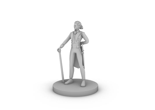 Human Female Butler Monk Tabletop DND Gaming Miniature