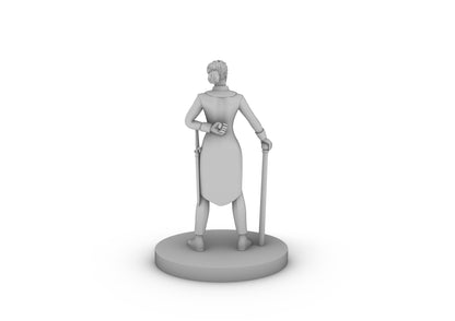 Human Female Butler Monk Tabletop DND Gaming Miniature