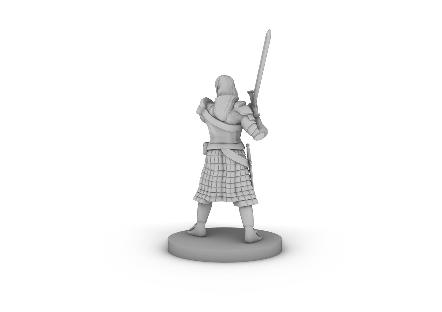 Human Female Great Weapon Fighter Tabletop DND Gaming Miniature