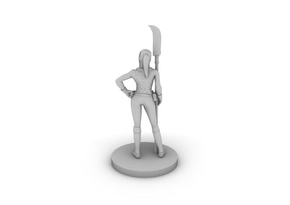 Human Female Hexblade Warlock Tabletop DND Gaming Miniature