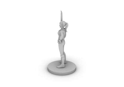 Human Female Hexblade Warlock Tabletop DND Gaming Miniature