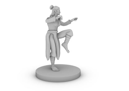 Human Female Monk Tabletop DND Gaming Miniature